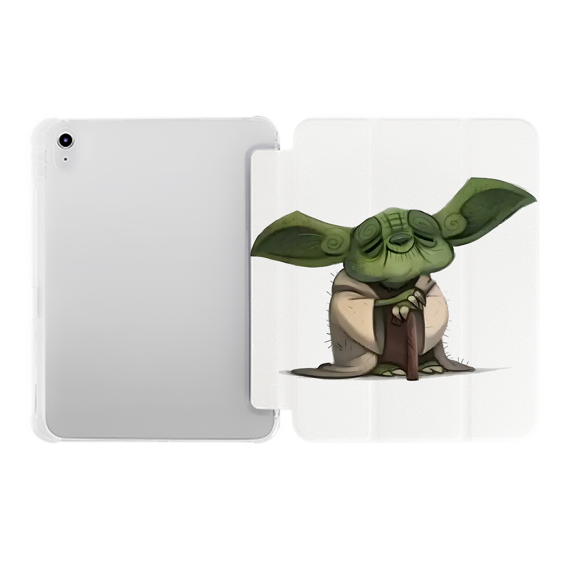 （画像用） スター・ウォーズ Star Wars IPad ケース ペン収納付き 三つ折りスタンド PUレザー×シリコン 対応機種9.5/10.5/10.9インチ